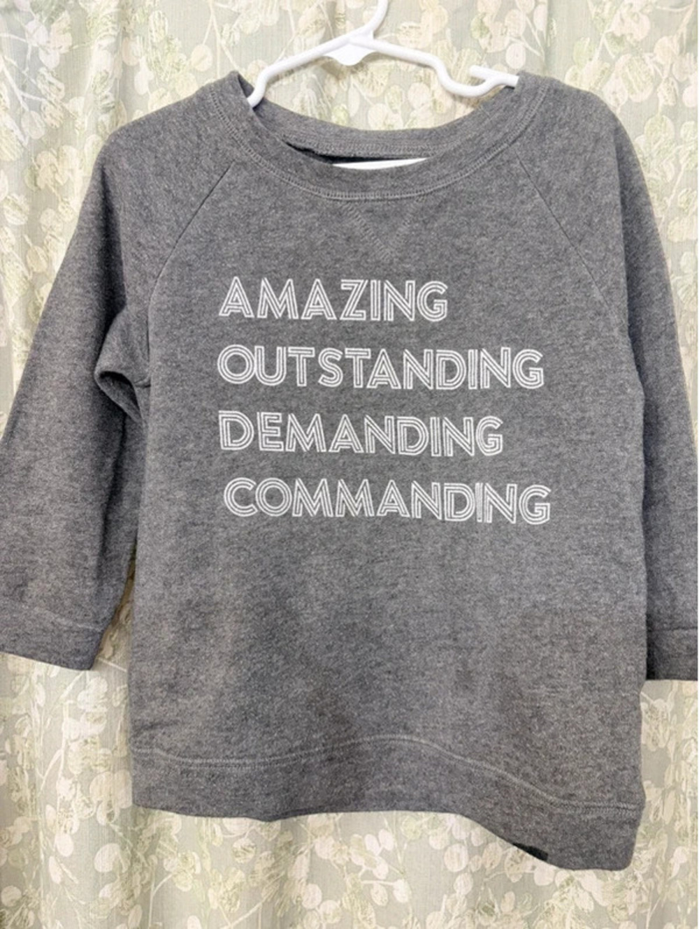5t boys gray awesome sweater